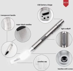 Microblading Pen Met Led Verlichting – Microblading Pen – Microblade Houder Met LED Lamp - Wenkbrauw Microblading Pen - Eyebrow Tattoo Pen - 3D- Hoge Kwaliteit – Herbruikbaar. -Mode Cosmetica Winkel 1200x1157 5