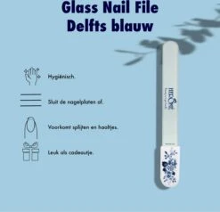 Herome Glazen Nagelvijl Glasvijl Delfts Blauw - Limited Edition - Onslijtbare Nagelvijl - Voorkomt Splijten En Haakjes -Mode Cosmetica Winkel 1200x1158 3