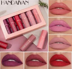 Handaiyan Lipstick Matte - Set Van 6 Kleuren - Lippenstift - Langhoudend - Make Up -Mode Cosmetica Winkel 1200x1161 7