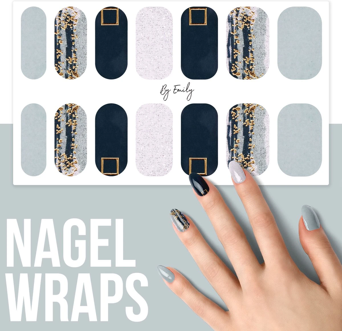 By Emily - Nagel Wrap - Classic Teal | 14 Stickers Per Vel | Nail Wrap | Nail Art | Trendy | Design | Nagellakvrij | Eenvoudig | Nagel Art | Nagel Wrap | Nagel Stickers | Folie | Zelfklevend | Sjablonen 1 By Emily - Nagel Wrap - Classic Teal | 14 Stickers Per Vel | Nail Wrap | Nail Art | Trendy | Design | Nagellakvrij | Eenvoudig | Nagel Art | Nagel Wrap | Nagel Stickers | Folie | Zelfklevend | Sjablonen