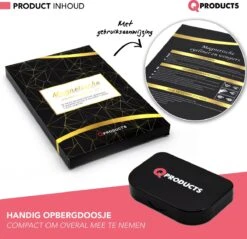 Qproducts Magnetische Wimpers - Nepwimpers - Wimperset Van 10 Wimpers 4 Eyeliners En Pincet - Inclusief Wimper Bewaardoos Met Ingebouwd Spiegeltje - Magneet Wimpers - Magnetic Lashes -Mode Cosmetica Winkel 1200x1162 4