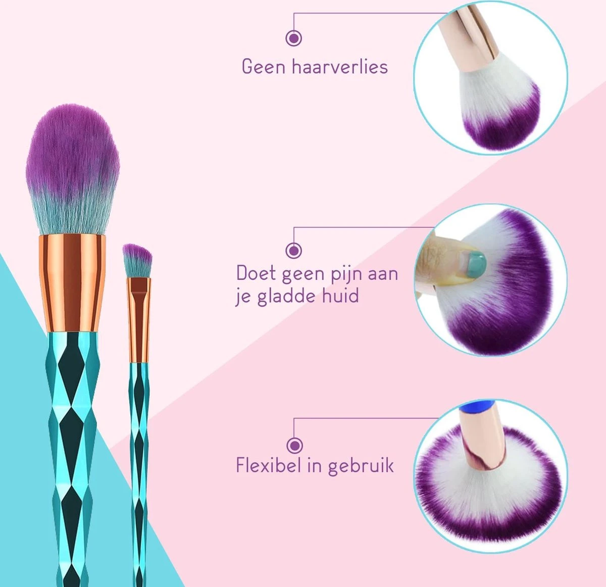 Make Up Kwasten Set - Blauwe Make Up Brush - Oogschaduw - Foundation Kwast - Poeder Kwast - Brush - Make Up - Cosmetica - Kwasten Set – Make Up Tasje - 12 Stuks - Valentijn Cadeautje Voor Haar 4 Make Up Kwasten Set - Blauwe Make Up Brush - Oogschaduw - Foundation Kwast - Poeder Kwast - Brush - Make Up - Cosmetica - Kwasten Set – Make Up Tasje - 12 Stuks - Valentijn Cadeautje Voor Haar - Afbeelding 4