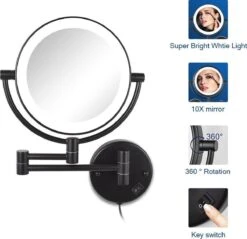 SaniDreams Thora - Make-up Spiegel-rond-zwart-10x Vergroot -Mode Cosmetica Winkel 1200x1163 6