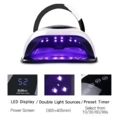 Nageldroger 120 Watt LED UV Inclusief Manicure- Pedicure Set - Professioneel - Nagel Lamp LED - Professionele Nageldroger - Ledlamp - Gel Nagellak - Gelpolish - Gel Nagels - Builder Gel - Acryl -Mode Cosmetica Winkel 1200x1165 1
