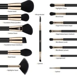 Nolad® - Make Up Kwasten Set - Professionele 15-delige Set - 100% VEGAN -Mode Cosmetica Winkel 1200x1168 3