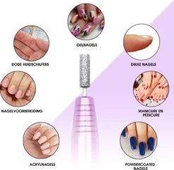 Merkloos La Liva Elektrische Nagelvijl - Nagelfrees - Inclusief Extra Schuurrolletjes Keramisch Bitje En Nagelborstel - Manicure Set - Gellak -Mode Cosmetica Winkel 1200x1170 3