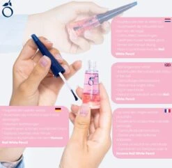 Herome Natural Nail Whitener Pink Glow - Accentueert De Natuurlijke Roze Kleur Van De Nagel - Maakt Nagelranden Witter - Camoufleert Verkleuringen - 10ml. -Mode Cosmetica Winkel 1200x1171