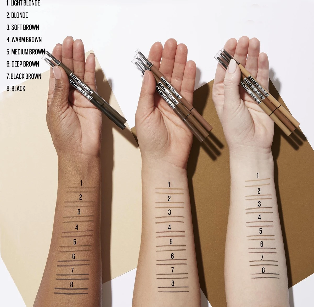 Maybelline Brow Ultra Slim - 05 Deep Brown - Bruin Wenkbrauwpotlood 12 Maybelline Brow Ultra Slim - 05 Deep Brown - Bruin Wenkbrauwpotlood - Afbeelding 12