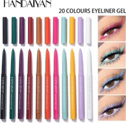 HANDAIYAN Sneldrogend Waterdicht En Niet Gemakkelijk Uit Te Vegen Kleur Eyeliner 20 Kleuren -Mode Cosmetica Winkel 1200x1173 11