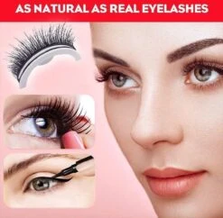 Nep Wimpers | Wimpers Zonder Lijm - Wasbaar- Waterbestendig - Windbestendig - Herbruikbaar - Extra Herbruikbare Plakrand-In Een Flits Mooi ||| -Mode Cosmetica Winkel 1200x1178 5