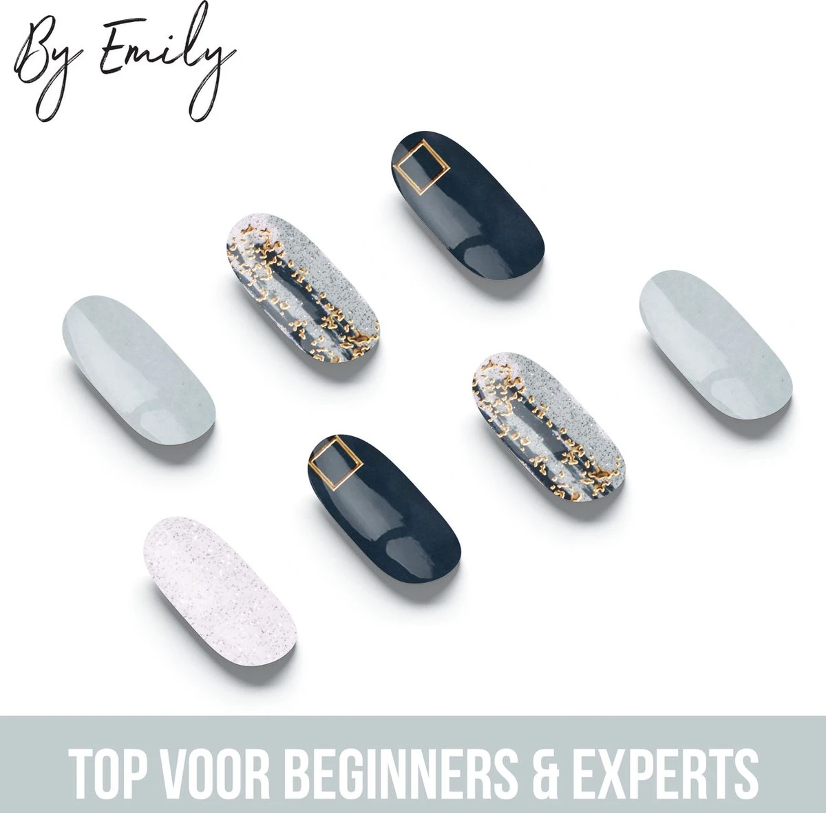 By Emily - Nagel Wrap - Classic Teal | 14 Stickers Per Vel | Nail Wrap | Nail Art | Trendy | Design | Nagellakvrij | Eenvoudig | Nagel Art | Nagel Wrap | Nagel Stickers | Folie | Zelfklevend | Sjablonen 3 By Emily - Nagel Wrap - Classic Teal | 14 Stickers Per Vel | Nail Wrap | Nail Art | Trendy | Design | Nagellakvrij | Eenvoudig | Nagel Art | Nagel Wrap | Nagel Stickers | Folie | Zelfklevend | Sjablonen - Afbeelding 3