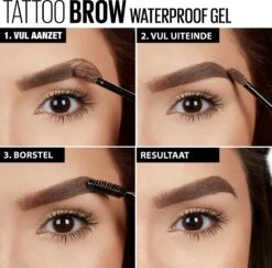 Maybelline Tattoo Brow Waterproof Wenkbrauwgel - 01 Blond -Mode Cosmetica Winkel 1200x1182