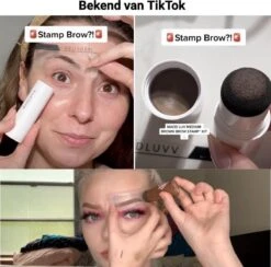 Merkloos Premium Wenkbrauw Stempel - Wenkbrauw Sjabloon - Wenkbrauwstempel - Brow Stamp - 10 Sjablonen - Borsteltje - Herbruikbaar - Waterdicht - Cadeau Voor Haar - Mediumbruin -Mode Cosmetica Winkel 1200x1183 13