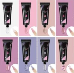 Merkloos Nagels Set - 8 Kleuren - Nagels Starter Set - Met Toplaag, Basislaag, Slipoplossing, Nagelverlengingsgel, Gel Builder - Voor DIY Voor Beginners - Beste Cadeau -Mode Cosmetica Winkel 1200x1184 2