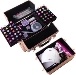Koffer Groot Holo/Golden Rose XXL Met Opbergvakken 11 Koffer Groot Holo/Golden Rose XXL Met Opbergvakken -Mode Cosmetica Winkel 1200x1187 15