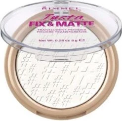 Rimmel London Insta Fix & Matte Make-uppoeder - 01 Clear 29 Rimmel London Insta Fix & Matte Make-uppoeder - 01 Clear -Mode Cosmetica Winkel 1200x1189 5