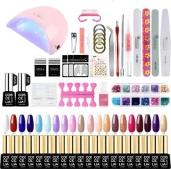 Gellak- Gellak Starterspakket 20 Kleuren - Gellak - Gellak Set - UV Lamp 36W - Manicure - Nagellak - Nail Art - 20 Kleuren Gel Polish - Nagellakset - Gellakset