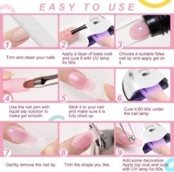 Merkloos Nagels Set - 8 Kleuren - Nagels Starter Set - Met Toplaag, Basislaag, Slipoplossing, Nagelverlengingsgel, Gel Builder - Voor DIY Voor Beginners - Beste Cadeau -Mode Cosmetica Winkel 1200x1191 2