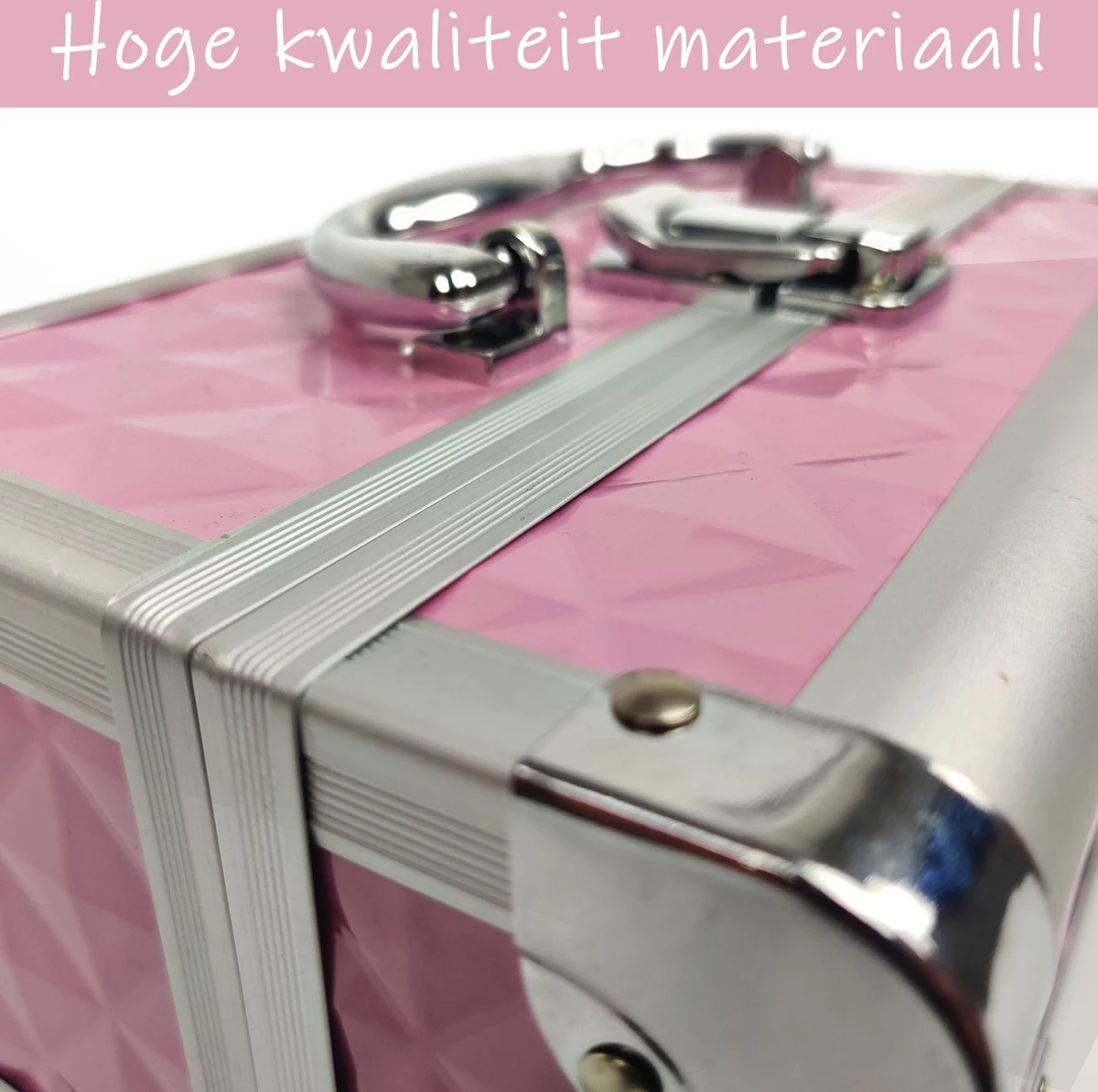 Make Up Koffer Meisjes En Dames Roze - Make Up Organizer Met Spiegel - Cosmetica Koffer - Beautycase Koffer 8 Make Up Koffer Meisjes En Dames Roze - Make Up Organizer Met Spiegel - Cosmetica Koffer - Beautycase Koffer - Afbeelding 8