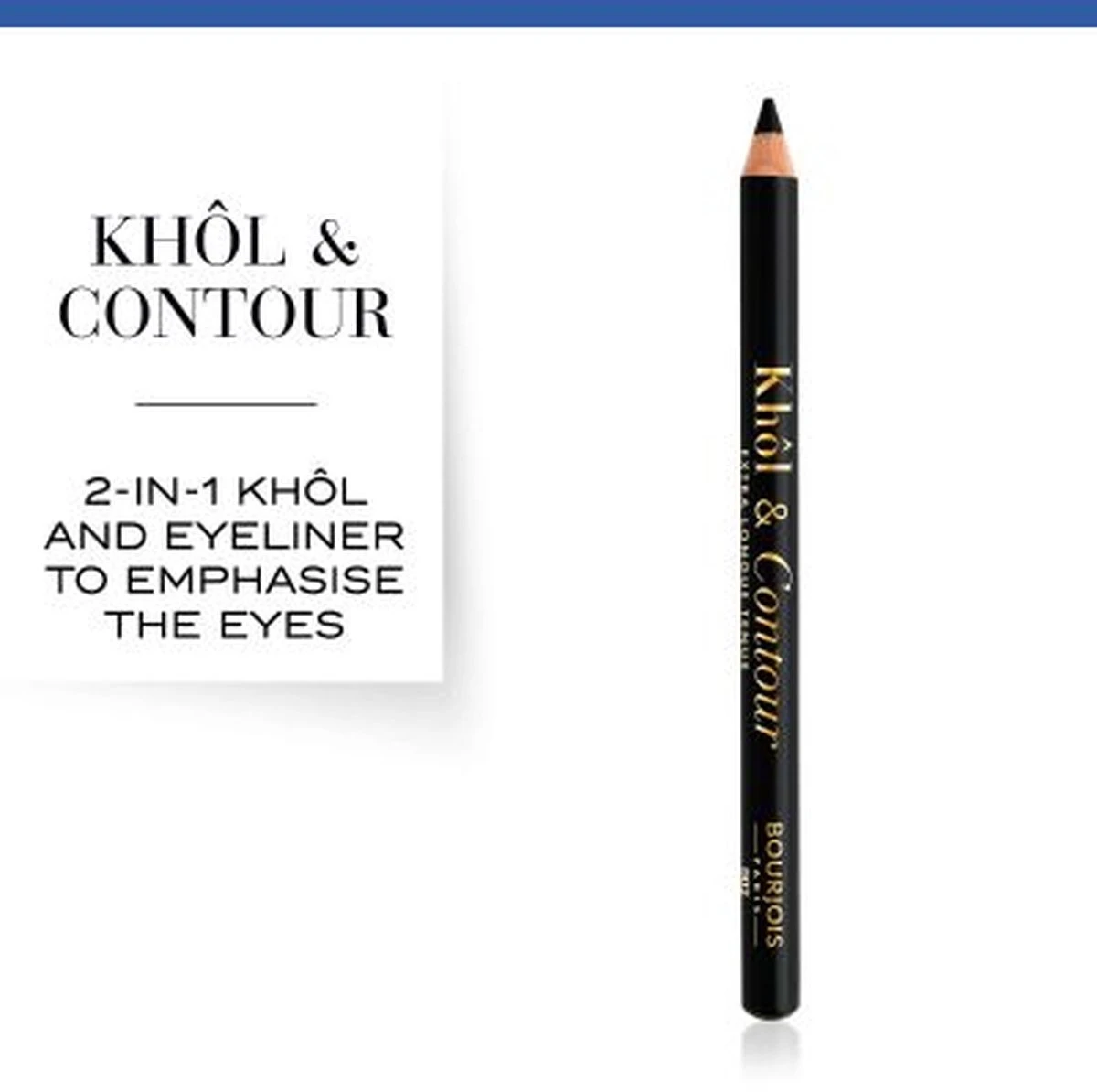 Bourjois Khol & Contour Extra Long Wear Oogpotlood - 002 Ultra Black 9 Bourjois Khol & Contour Extra Long Wear Oogpotlood - 002 Ultra Black - Afbeelding 9