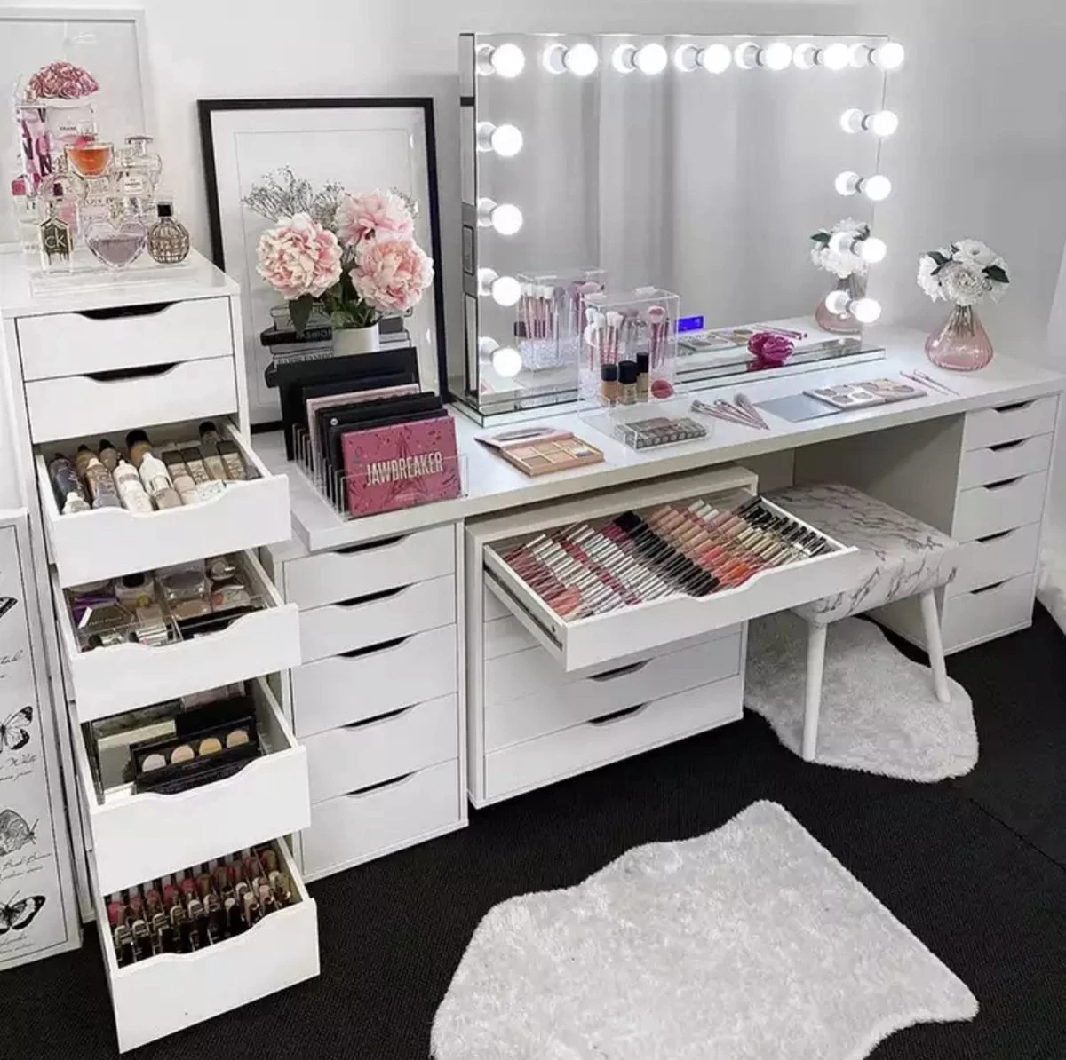 Jumanah® Collections "Sorted" - Medium - Set A - Make Up Organizer Ladeverdeler Transparant Acryl- Ikea Alex 9 Ladeblok 2 Jumanah® Collections "Sorted" - Medium - Set A - Make Up Organizer Ladeverdeler Transparant Acryl- Ikea Alex 9 Ladeblok - Afbeelding 2