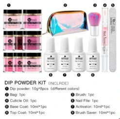 Dipping Powder Starter Kit - 8 Kleuren - Roze - Dip Poeder - Acryl Nagels - Dip Nagels - Meest Complete Starterspakket - Nagel Poeder - MTSSII - -Mode Cosmetica Winkel 1200x1194 3
