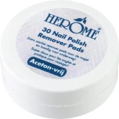 Herome Nagellakremover Pads - Nagellakverwijderaar Pads - Acetonvrij, Mild Reinigend En Droogt Niet Uit - Handig Voor Onderweg Travelsize- 30 Pads -Mode Cosmetica Winkel 1200x1195