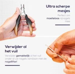 Skeraxo® Professionele Pedicureset Nageltang Kalknagel - Met Nagelvijl & Vuil Verwijderaar - Nagelschaar Voor Harde Teennagels – Nagelknipper Ingegroeide Teennagel - Inclusief Teennagel Correctors -Mode Cosmetica Winkel 1200x1197 5
