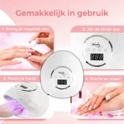 Vanilon UV Lamp Gelnagels - Gellak Nagel Droger - 86W LED - 2,5 Meter Snoer 13 Vanilon UV Lamp Gelnagels - Gellak Nagel Droger - 86W LED - 2,5 Meter Snoer -Mode Cosmetica Winkel 1200x1199 2
