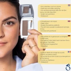 Herome Eye Care Wenkbrauw Poeder Donkerbruin - Compact Brow Powder Dark Brown - Waterproof Verrijkt Met Panthenol - Volumineuze Wenkbrauwen -Mode Cosmetica Winkel 1200x1200 1021