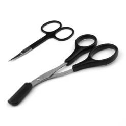 Wenkbrauw Trimmer Set - 8-delig – Met Epileer Pincet, 2x Wenkbrauw Schaartje, 2x Wenkbrauwmesje, Wenkbrauw Borstel, Wenkbrauwpotlood, Spoolie – In Stevige Etui - Zwart -Mode Cosmetica Winkel 1200x1200 1072