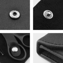 Wenkbrauw Trimmer Set - 8-delig – Met Epileer Pincet, 2x Wenkbrauw Schaartje, 2x Wenkbrauwmesje, Wenkbrauw Borstel, Wenkbrauwpotlood, Spoolie – In Stevige Etui - Zwart -Mode Cosmetica Winkel 1200x1200 1075