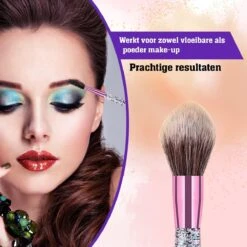 Make Up Kwasten Set - Make Up Brush - Oogschaduw - Foundation Kwast - Poeder Kwast - Brush - Make Up - Cosmetica - Kwasten Set – Make Up Tasje - 10 Stuks -Mode Cosmetica Winkel 1200x1200 1134