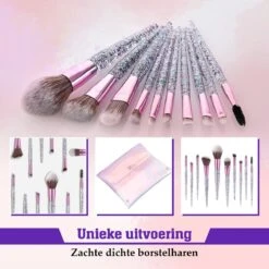 Make Up Kwasten Set - Make Up Brush - Oogschaduw - Foundation Kwast - Poeder Kwast - Brush - Make Up - Cosmetica - Kwasten Set – Make Up Tasje - 10 Stuks -Mode Cosmetica Winkel 1200x1200 1137