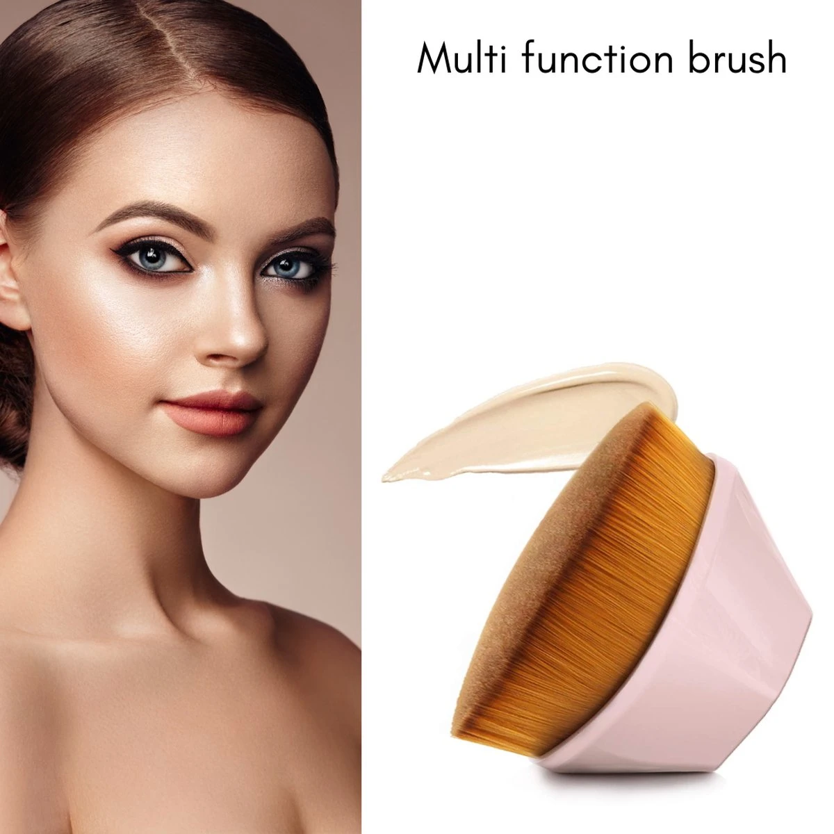 Bellive® - Magic Face Brush - Foundation Brush - Cadeau - Make-up Kwast - Poederkwast - Foundation - Concealer - Make Up Borstel 2 Bellive® - Magic Face Brush - Foundation Brush - Cadeau - Make-up Kwast - Poederkwast - Foundation - Concealer - Make Up Borstel - Afbeelding 2