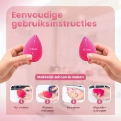 Beauty Blender - Make-up Sponsjes - Spons - 8 Stuks - Zacht & Perfecte Vorm! -Mode Cosmetica Winkel 1200x1200 1160