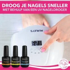 MURLEY’s Primer Base Coat Top Coat 3 In 1 Set Voor Gellak Polygel Acryl Basecoat & Topcoat - 3x 15ml - Gel Nagellak - Gelnagellak - UV / LED Lamp Gelnagels -Mode Cosmetica Winkel 1200x1200 122
