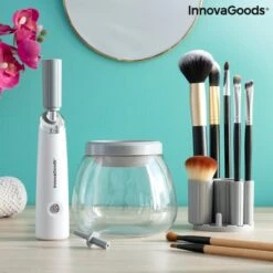 Innovagoods Luxe Make-up Kwastenreiniger - Elektrisch - Reinigen én Drogen - Draadloos - Make-up Borstels Schoonmaken 19 Innovagoods Luxe Make-up Kwastenreiniger - Elektrisch - Reinigen én Drogen - Draadloos - Make-up Borstels Schoonmaken -Mode Cosmetica Winkel 1200x1200 1231