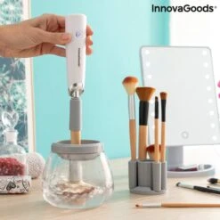 Innovagoods Luxe Make-up Kwastenreiniger - Elektrisch - Reinigen én Drogen - Draadloos - Make-up Borstels Schoonmaken 21 Innovagoods Luxe Make-up Kwastenreiniger - Elektrisch - Reinigen én Drogen - Draadloos - Make-up Borstels Schoonmaken -Mode Cosmetica Winkel 1200x1200 1233