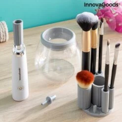 Innovagoods Luxe Make-up Kwastenreiniger - Elektrisch - Reinigen én Drogen - Draadloos - Make-up Borstels Schoonmaken 25 Innovagoods Luxe Make-up Kwastenreiniger - Elektrisch - Reinigen én Drogen - Draadloos - Make-up Borstels Schoonmaken -Mode Cosmetica Winkel 1200x1200 1237