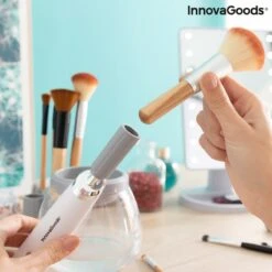 Innovagoods Luxe Make-up Kwastenreiniger - Elektrisch - Reinigen én Drogen - Draadloos - Make-up Borstels Schoonmaken 27 Innovagoods Luxe Make-up Kwastenreiniger - Elektrisch - Reinigen én Drogen - Draadloos - Make-up Borstels Schoonmaken -Mode Cosmetica Winkel 1200x1200 1239