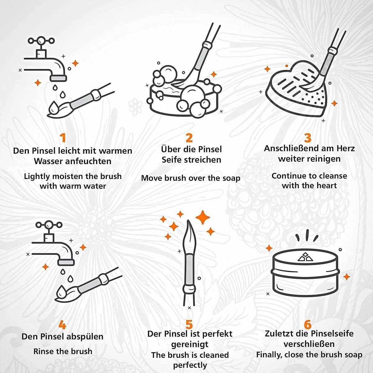 Professionele Vegan Kwastenreiniger Zeep, Cosmetica Kwast En Make-up Kwast, Zeep Van Tritart 100 G + Hart Reiniger 5 Professionele Vegan Kwastenreiniger Zeep, Cosmetica Kwast En Make-up Kwast, Zeep Van Tritart 100 G + Hart Reiniger - Afbeelding 5