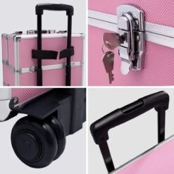 TecTake Cosmetica Koffer Met 3 Etages - Roze - Make-up Koffer -Mode Cosmetica Winkel 1200x1200 1263