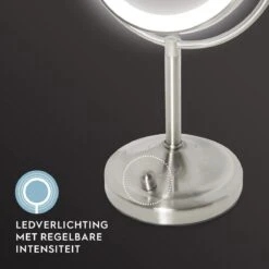 HoMedics MIR8150 Dubbelzijdige Make Up Spiegel Met Verlichting - Vrijstaand - 7x Vergroting - Spiegel Met Ringverlichting -Mode Cosmetica Winkel 1200x1200 1266