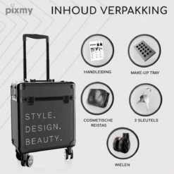 PIXMY® - MT130-S - Make Up Koffer - Cosmetica Koffer - DESIGN -Mode Cosmetica Winkel 1200x1200 1285