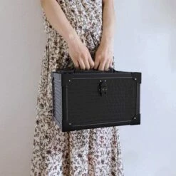 Make Up Koffer- Make Up Organizer- Beautycase -zwart -Make-upkoffer- Multifunctionele Koffer- Make-upkoffer- Sieradenkoffer- Kapperskoffer- Afneembare Schouderriem- Klassieke Zwarte Beautycase -Mode Cosmetica Winkel 1200x1200 1314