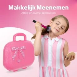 Make Up Koffer 25 Delig - Roze - Make Up Koffer Met Inhoud - Make Up Koffer Meisjes - Make Up Koffer Kinderen - Make Up Set Voor Meisjes -Mode Cosmetica Winkel 1200x1200 1371