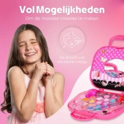 Make Up Koffer 25 Delig - Roze - Make Up Koffer Met Inhoud - Make Up Koffer Meisjes - Make Up Koffer Kinderen - Make Up Set Voor Meisjes -Mode Cosmetica Winkel 1200x1200 1373