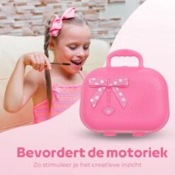 Make Up Koffer 25 Delig - Roze - Make Up Koffer Met Inhoud - Make Up Koffer Meisjes - Make Up Koffer Kinderen - Make Up Set Voor Meisjes -Mode Cosmetica Winkel 1200x1200 1374
