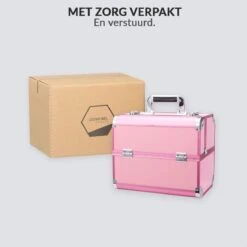 Confibel Cosmetica Koffer - Make Up Koffer Uitklapbaar - 5 Opbergbakken Make-up Koffer - Beautycase/Visagiekoffer /Cosmeticakoffer /Beautycase/ Nagelstylistekoffer - Roze 16 Confibel Cosmetica Koffer - Make Up Koffer Uitklapbaar - 5 Opbergbakken Make-up Koffer - Beautycase/Visagiekoffer /Cosmeticakoffer /Beautycase/ Nagelstylistekoffer - Roze -Mode Cosmetica Winkel 1200x1200 1383
